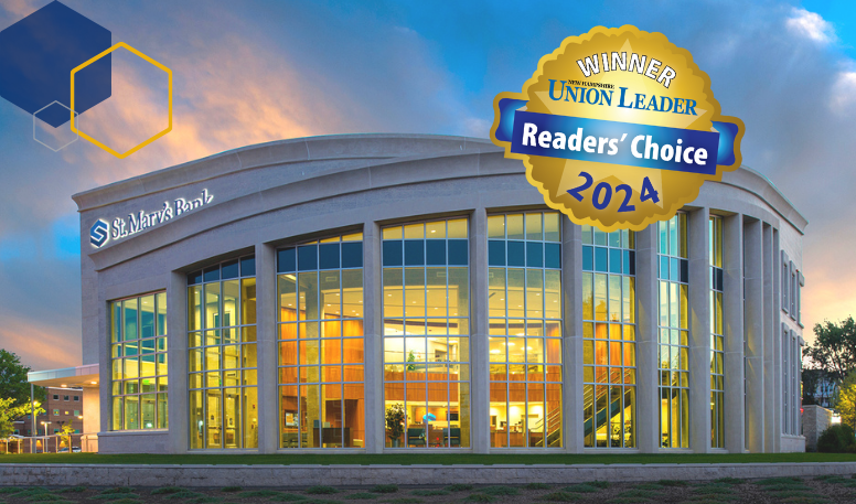 St. Mary's Bank McGregor Street Branch Location with Reader's Choice 2024 award logo